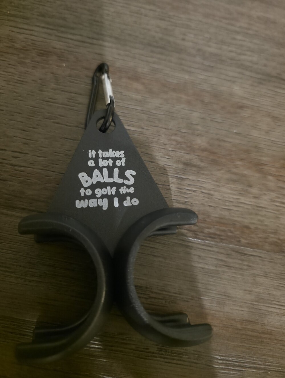 Black Golf Ball Holder Keychain